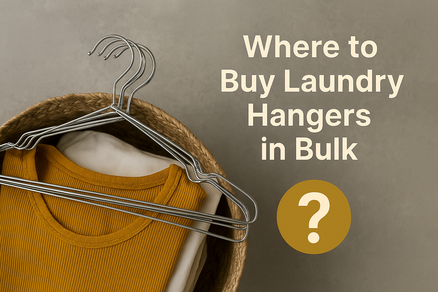 Where to Buy Laundry Supply Hangers in Bulk